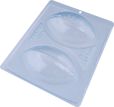 Medium Football 3-Part Chocolate Mold (BWB) - ViaCheff.com